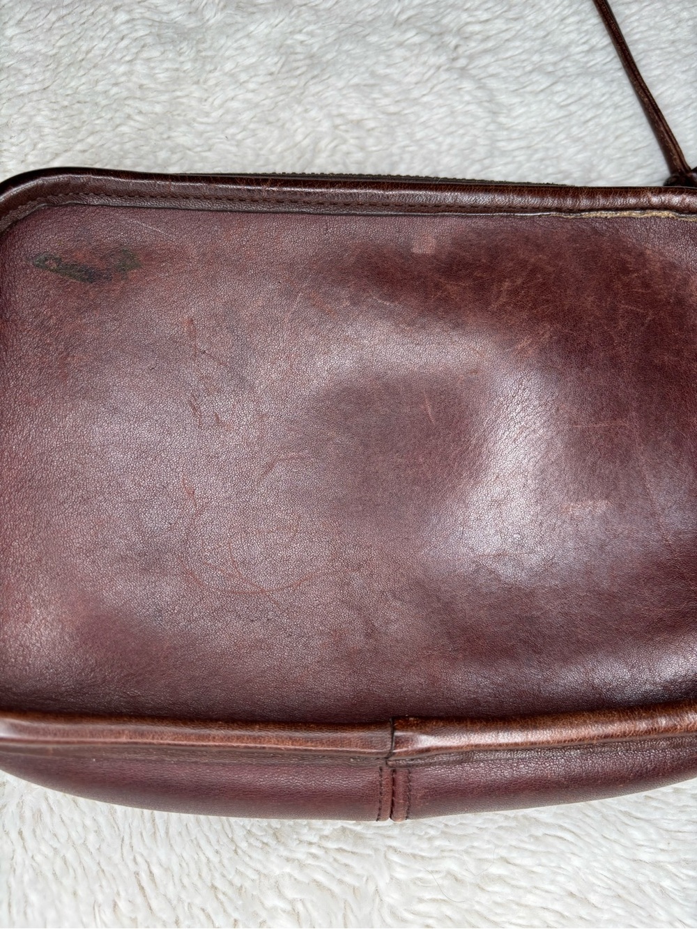 Vintage Coach Mahogany Leather Carnival Bag 9925 Crossbody Made In USA RARE - Picture 10 of 16